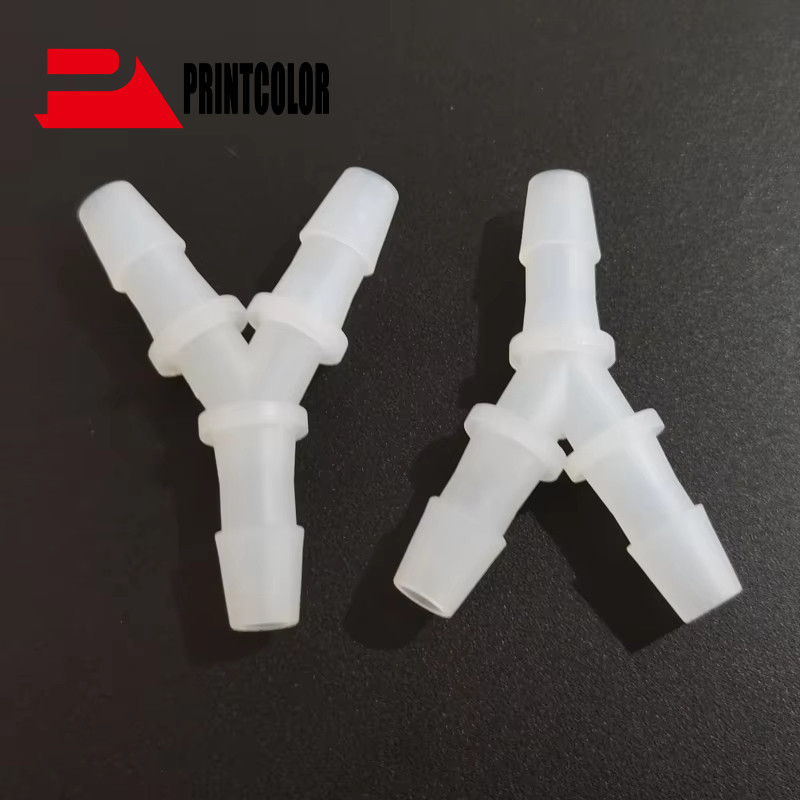 1pcs Y-Tube สําหรับท่อหมึก 4x3 มม.Y-Connector Y รูปหมึกหลอด xp600 Dx11 Dx5 Dx7