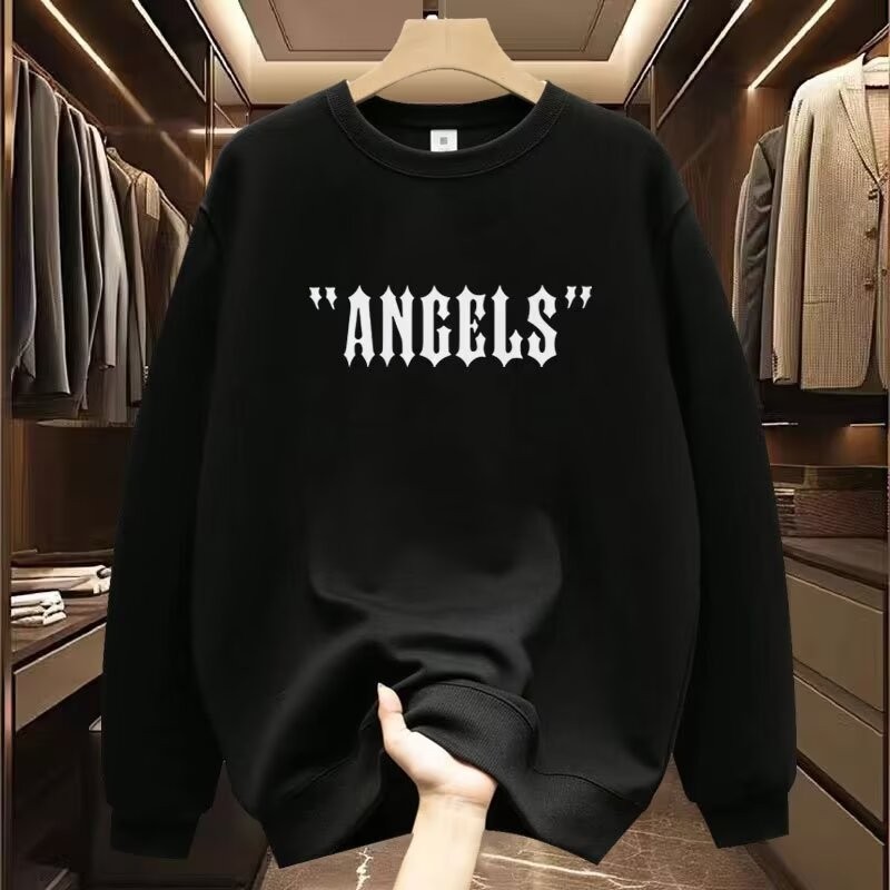 ฤดูใบไม้ร่วงฤดูหนาวรูปแบบใหม่สไตล์ฮ่องกง2025 เสื้อกันหนาว 2025 2024 23ใหม่ อินเทรนด์หลวมเก๋ผู้ชายพิม