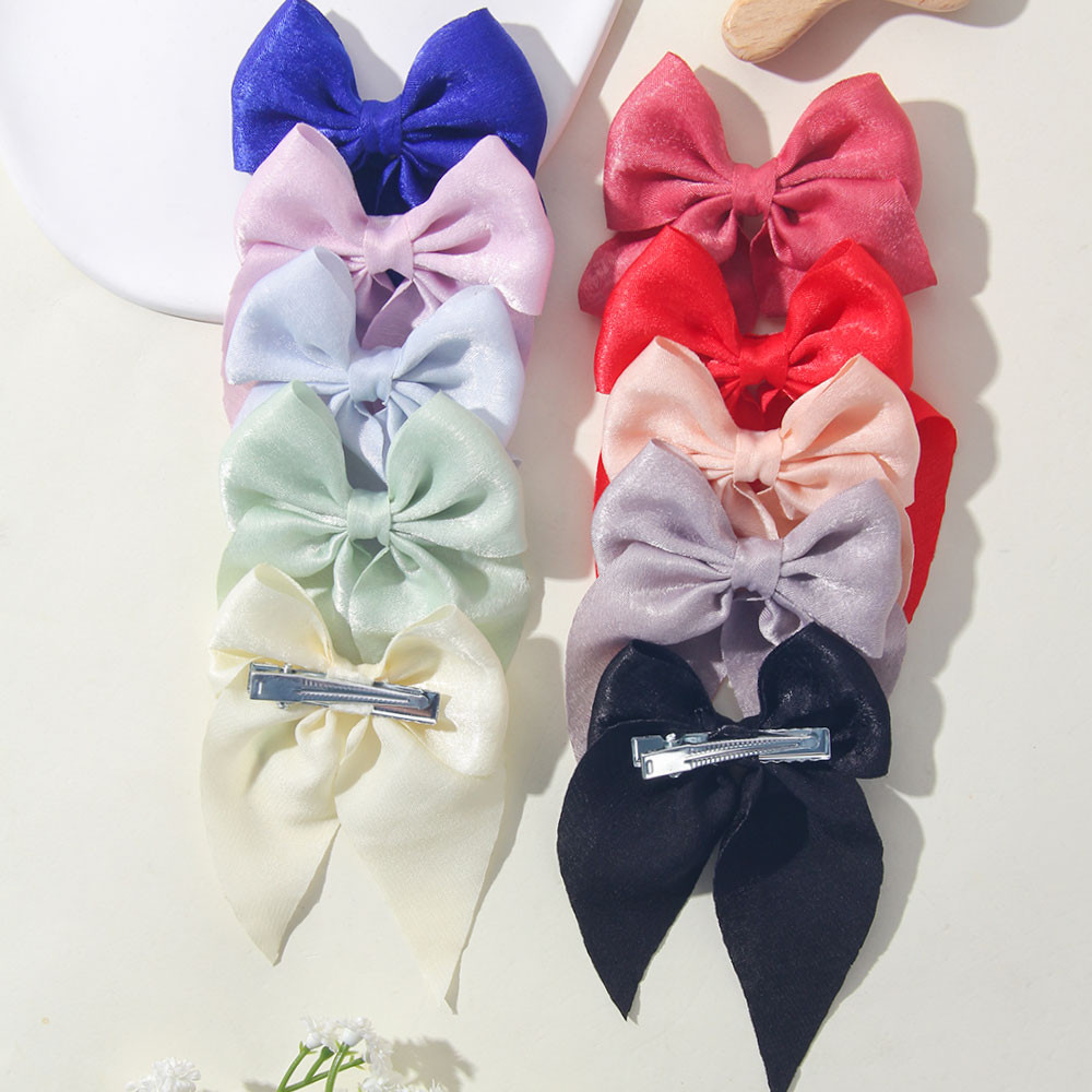 1พีซี  โบวผ้าสีมาคารอนสวย, หวานและน่ารัก, มีสไตล์วิทยาลัย, โบวผมเด็ก - รูปที่ 4