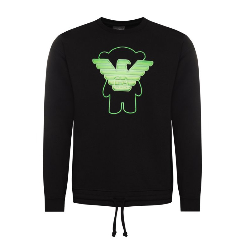 EMPORIO ARMANI ARMANI EA ผู้ชายฤดูใบไม้ผลิฤดูใบไม้ร่วงแขนยาวลําลองพิมพ์เสื้อกันหนาวของแท้ 3H1M751J36