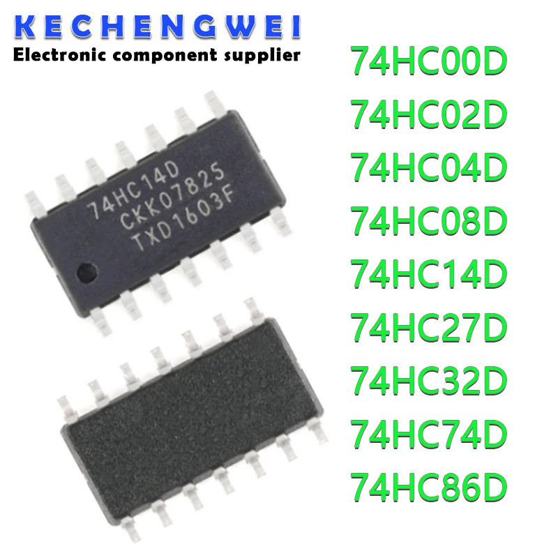 5PCS 74HC14D 74HC14 SN74HC14DR 74HC00D 74HC00 74HC02D 74HC04D 74HC04 74HC08D 74HC08 74HC27D 74HC74D 
