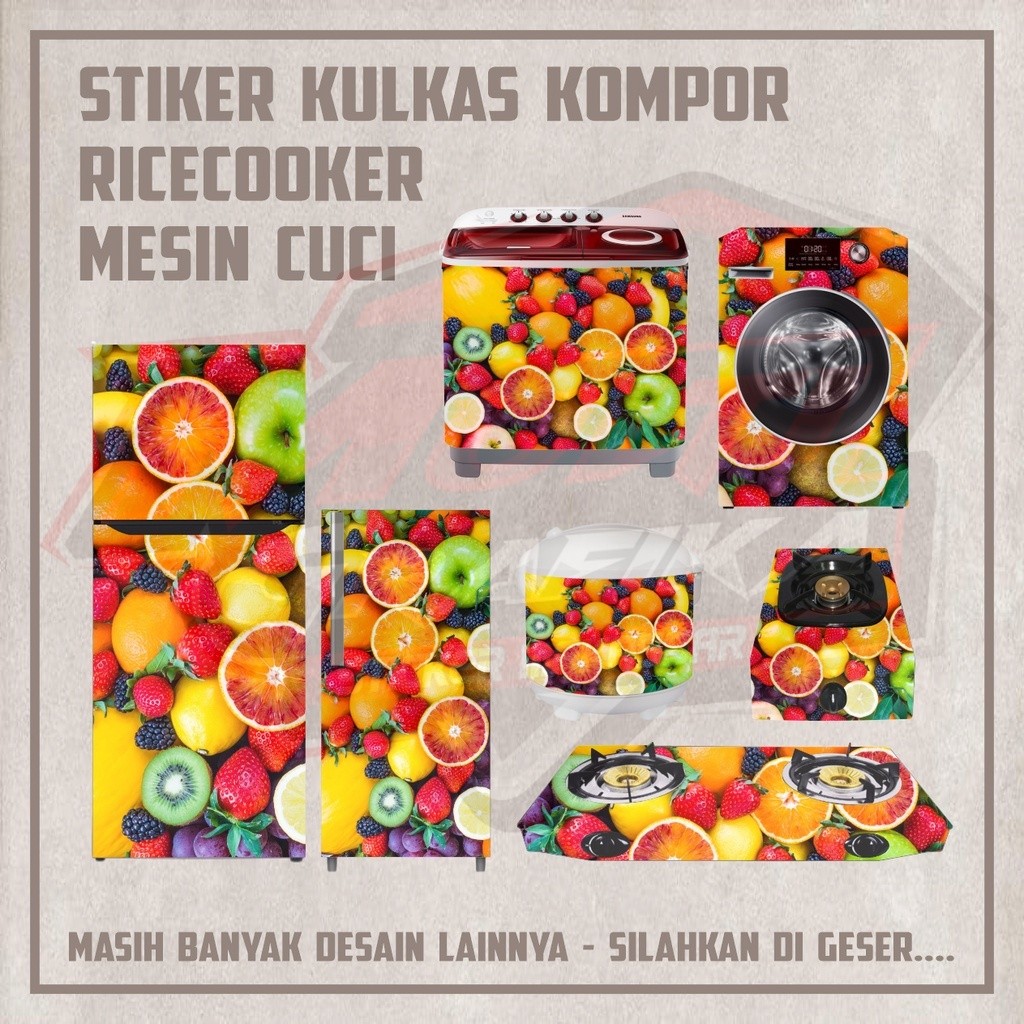 MESIN MATA หลายสติกเกอร์ตกแต่งเตาตู้เย็น 1 2 ประตูหม้อหุงข้าวตา CuCi เครื่อง