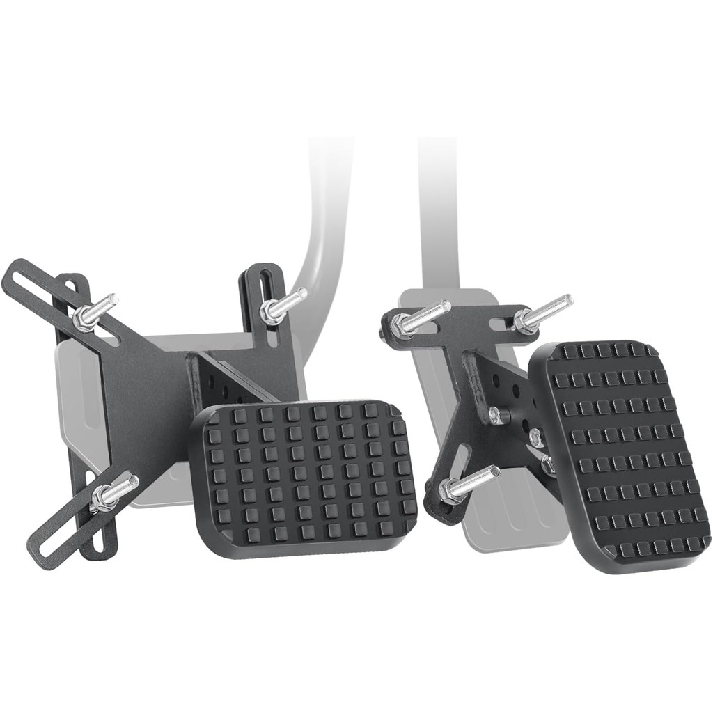 NIHAO ตัวขยายคันเหยียบแก๊สและเบรกแบบปรับได้, ตัวขยายคันเหยียบกันลื่นเหล็กสําหรับผู้ขับขี่สั้น ๆ คนขั