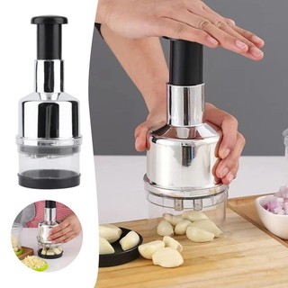 Manual Stainless Steel Food Chopper Garlic Press for Onions, Potatoes Graters Kitchenware