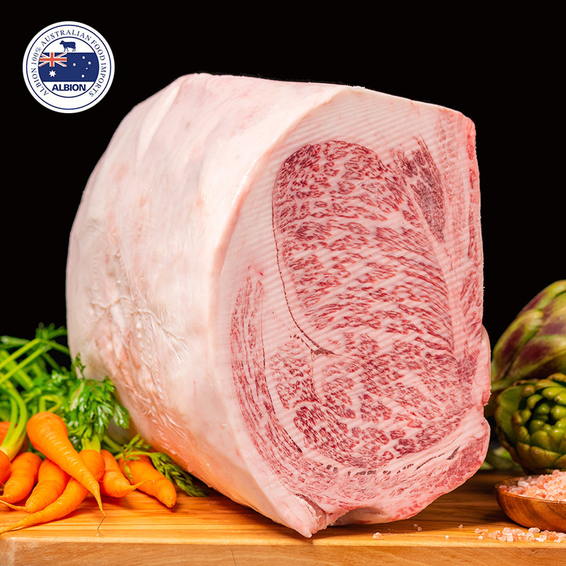 ออสเตรเลียนําเข้า BMS12 Wagyu Beef Snowflake Wagyu Beef Original Eye-cut Meatสเต็กไม่ใช่ญี่ปุ่น Kobe