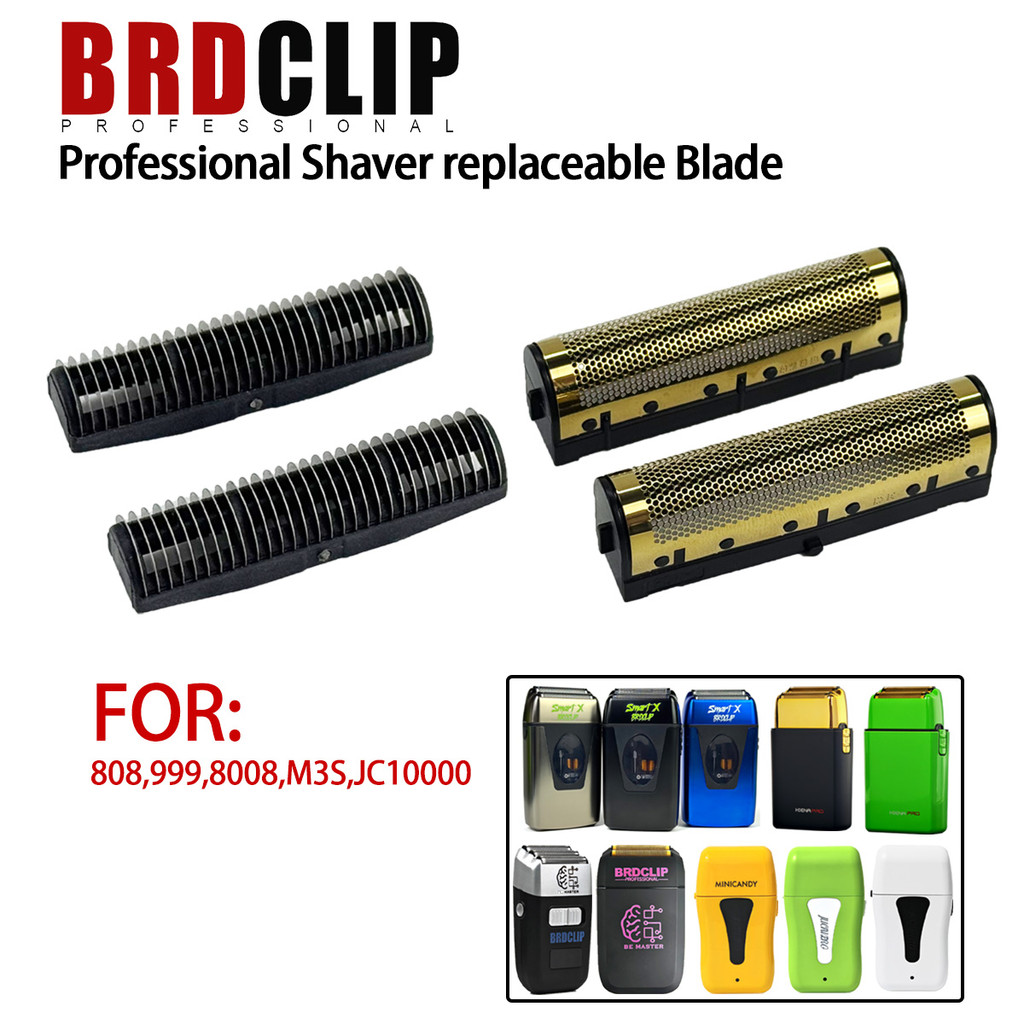 BRDCLIP Professional เครื่องโกนหนวดเปลี่ยนใบมีดและใบมีดหัวสุทธิสําหรับ 808 BRD-999 363 JC10000 8008 M3S