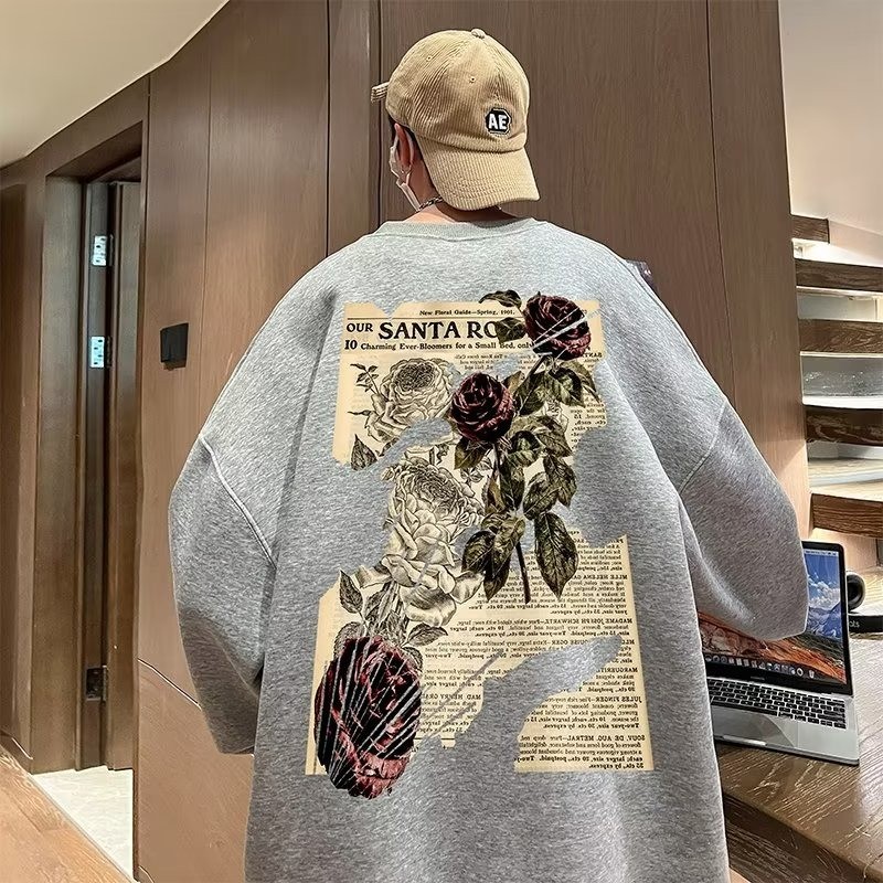 COD 2025 American High Street Sweatshirt Men's Autumn Trendy Brand Couple Outfit Jacket Cool High-en