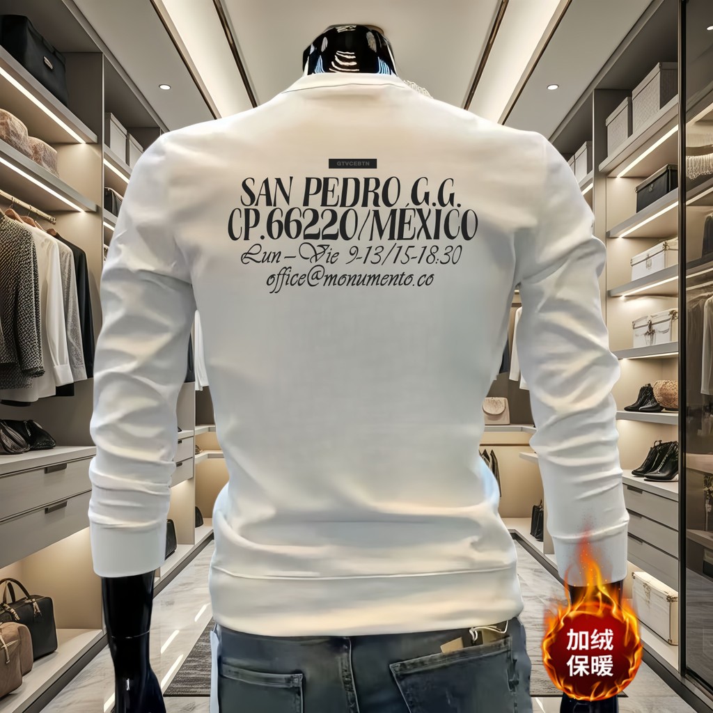 COD 2025WJ1802 Fleece Lined Cotton White P22 Colorful P23 M-5XL New 23 7L2N