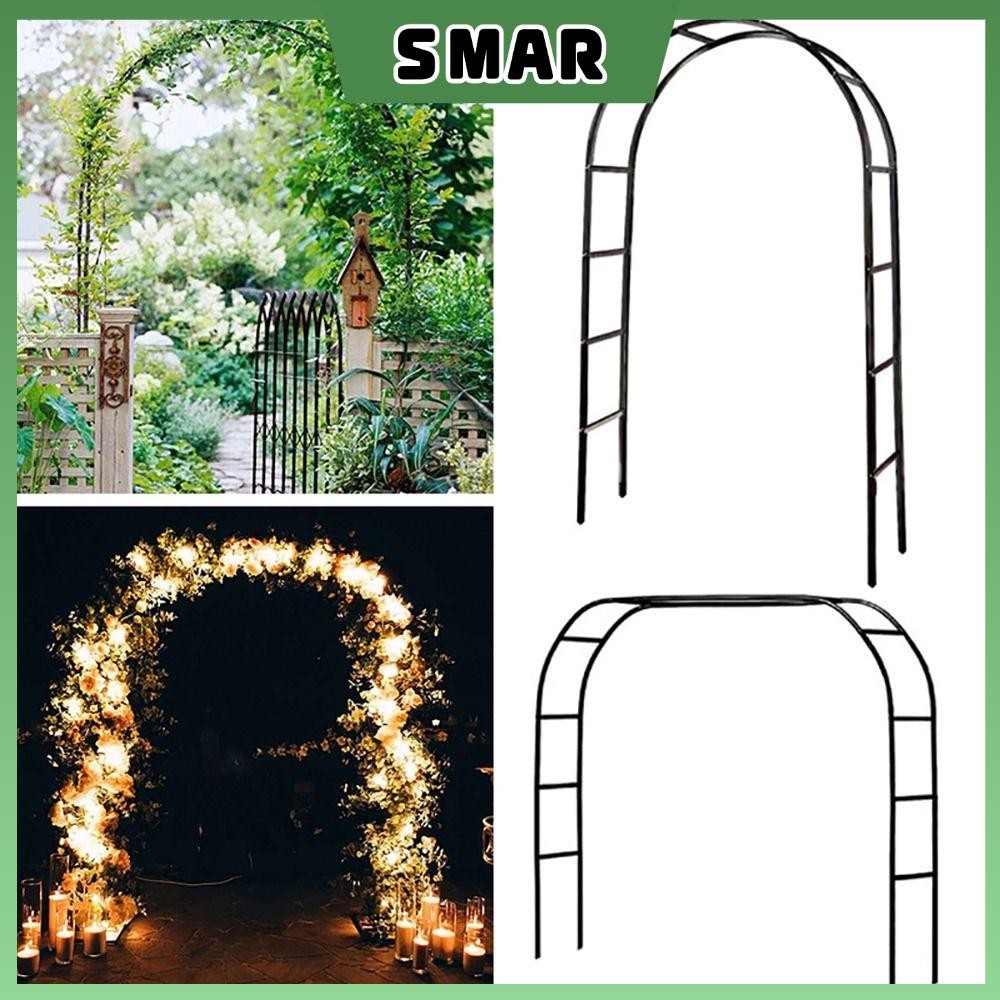 สมาร์ ผู้ถือดอกไม้โค้ง,ศิลปะเหล็กปีนเขาพืชสนับสนุนลูกโป่ง ส่วนโค้ง,สร้างสรรค์สีดําสีขาวสีเขียวอิสระประกอบอุปกรณ์ดอกไม้กรอบประตูเครื่องประดับป