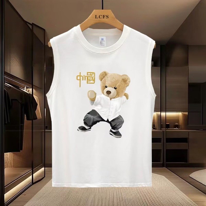 COD 2025ins Vest Men's Trendy Outerwear Base Layer Loose Fit Sports Fitness Basketball Tank Top Cut 