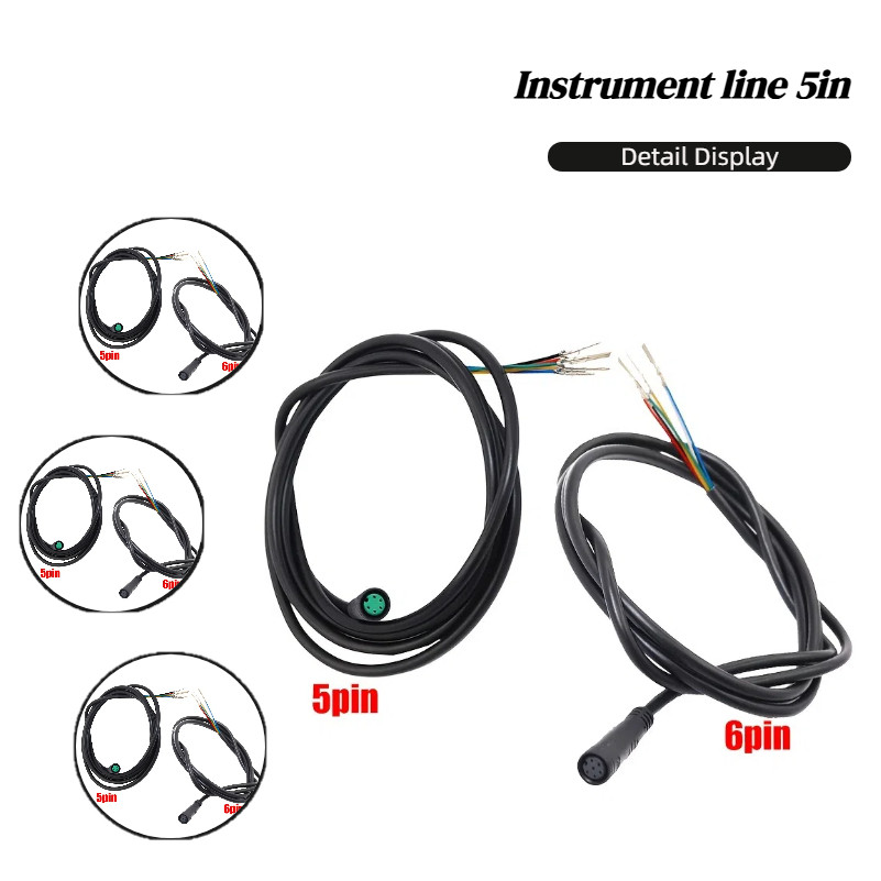 Data Cable Dashboard Controller 1Pcs 5pin/6pin Scooter For M4&M4 Pro  New E-Scooters Replacement Par