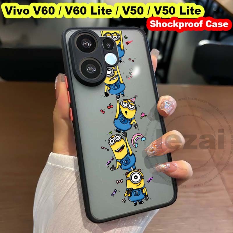 เคส Vivo V60 V 60 V50 V40 Lite 5Gเคส Soft Case Clear กันกระแทกออกแบบใหม่ฝาครอบกล่อง