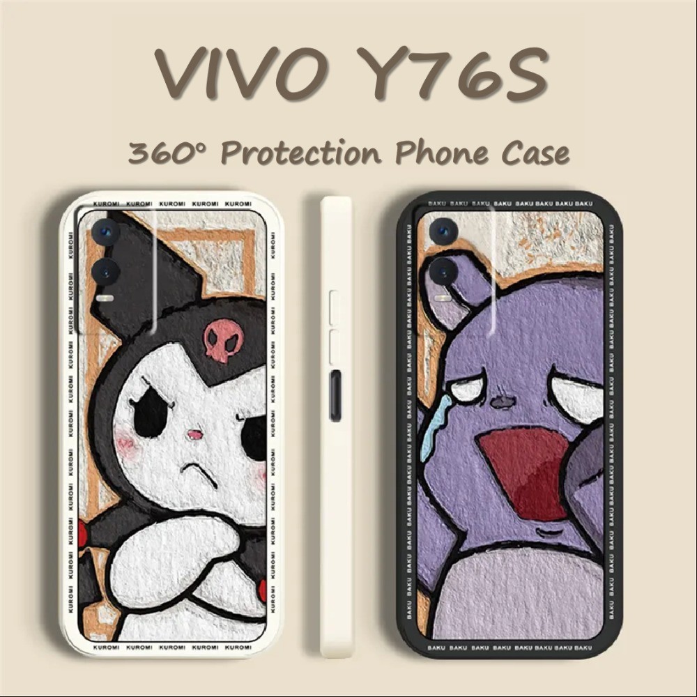 เคส VIVO Y76S Silicone Full Cover นวัตกรรมเคสโทรศัพท์ลายการ์ตูน