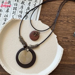 BYCE>Vintage Bohoสร้อยคอโลหะสําหรับผู้หญิงโบราณยาวโซ่จี้Handmade Statementเครื่องประดับชั้นอุปกรณ์เสริมใหม่