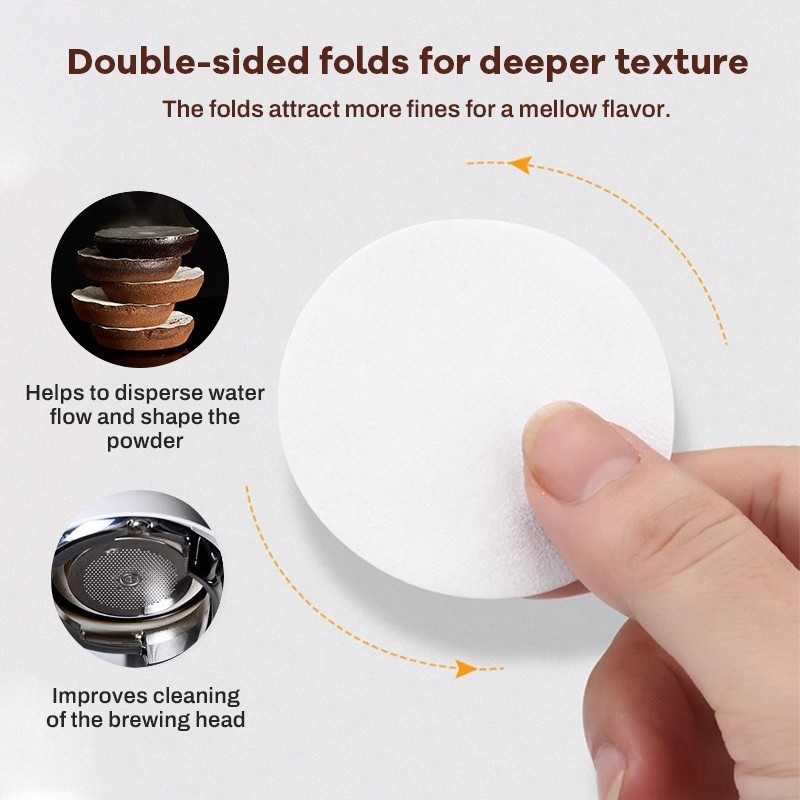 COD กระดาษกรองกาแฟวงกลม - แผ่นกรอง 100 แผ่น กระดาษดริป สำหรับ หม้อต้มกาแฟ Moka Pot Paper Filter โมก้าพอท กรองกาแฟ - รูปที่ 6