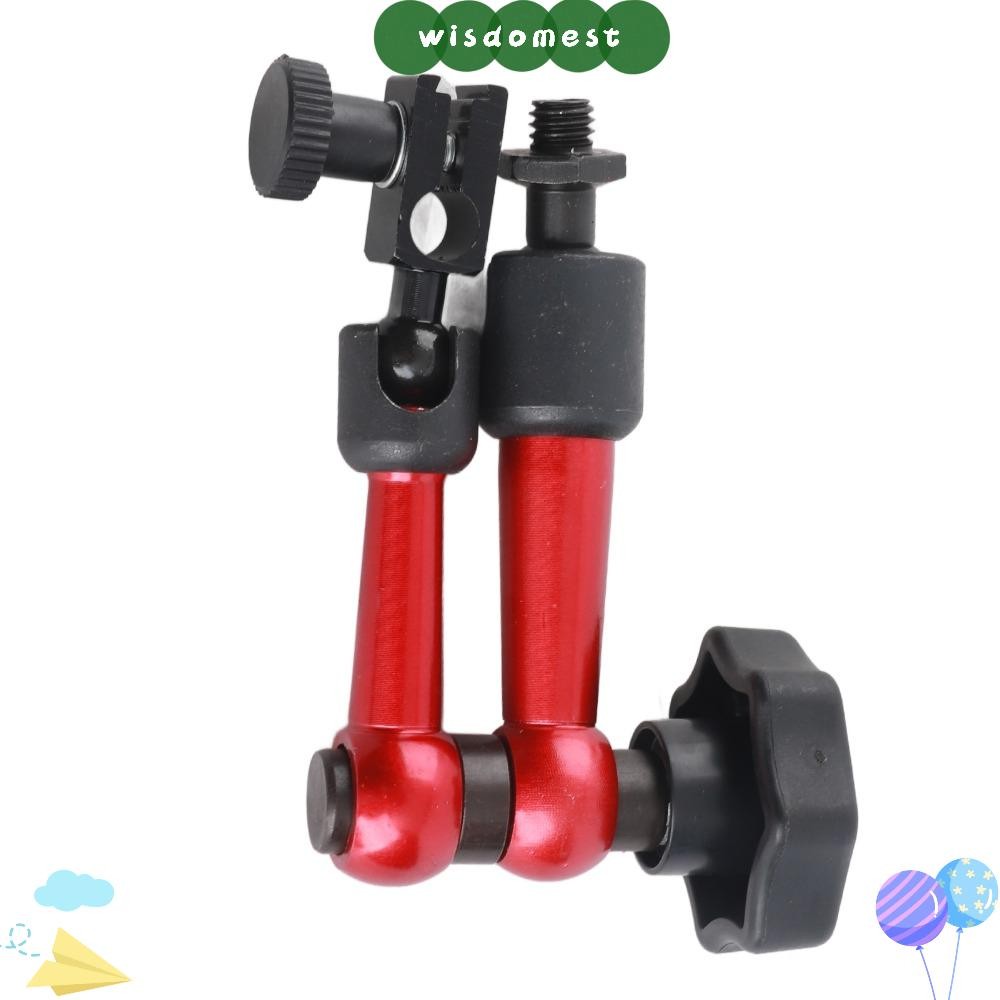 WISDOMEST ขาตั้งแขนแบบยืดหยุ่น, อลูมิเนียมอัลลอยด์แบบปรับได้ Universal Base Holder, Precision M5 Thr