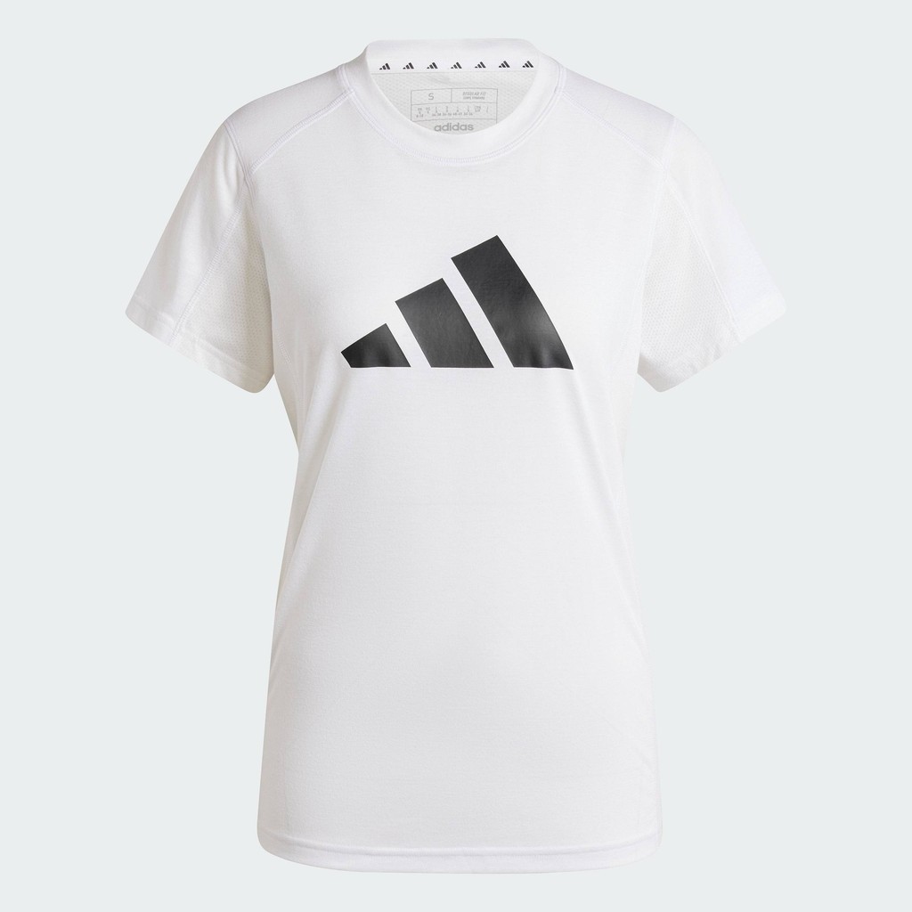 adidas Gym & Training เสื้อยืดเทรนนิง Train Essentials Big Performance Logo ผู้หญิง สีขาว IT0545