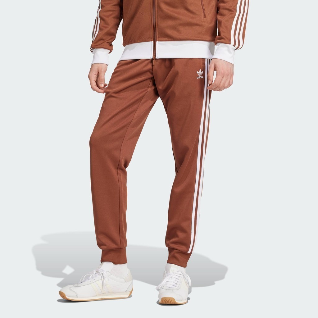 adidas ไลฟ์สไตล์ กางเกงแทรค Adicolor Classics SST ผู้ชาย สีน้ำตาล IY9866