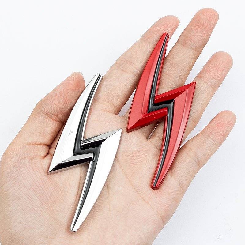 Personality Modification Metal Lightning Logo Rear Body Sticker Tail S14 S15 Side Seam Label Decorative p5WM