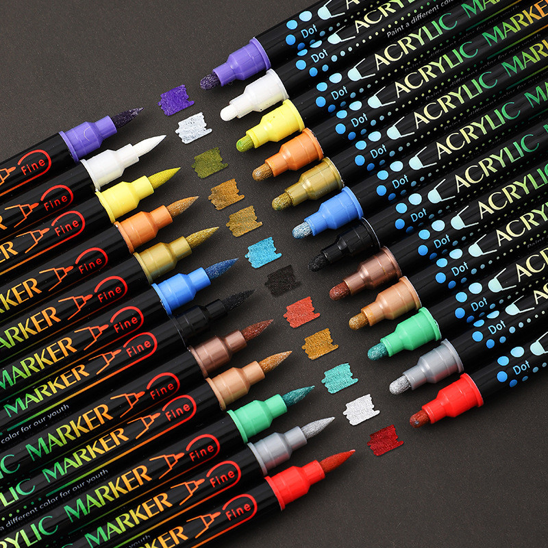 อะคริลิคภาพวาดร่างกาย Pro Tattoo ปากกาภาพวาดองค์ประกอบ Tattoo Body Skin Hand-Painted จําลองกันน้ํา L