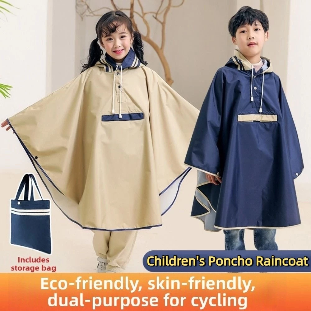 เสื้อกันฝนเด็ก เสื้อปอนโชกันน้ำสำหรับนักเรียน thumbnail 9