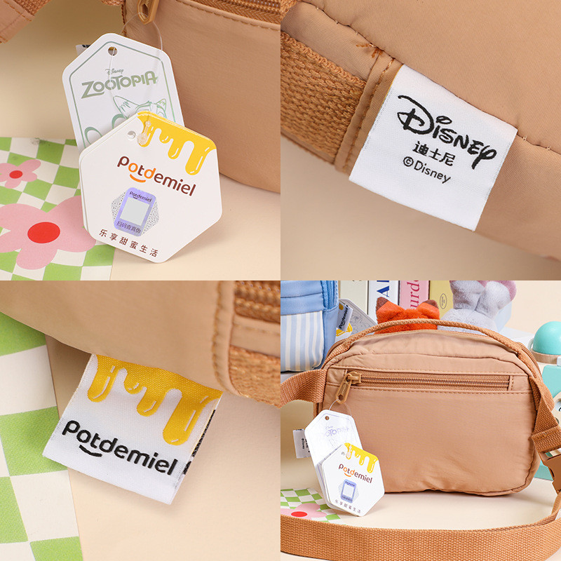 ตุ๊กตาอนิเมะ Disney แท้ Judy Nick Stitch และ Little Golden Mickey Minnie พร้อมกระเป๋า Messenger - รูปที่ 2