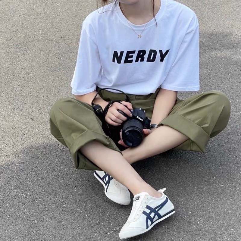 Onitsuka Tiger Onitsuka Tiger รองเท้าผู้หญิง Mexico66 Slip-On รองเท้าผู้ชายรองเท้าผ้าใบขี้เกียจ 1183