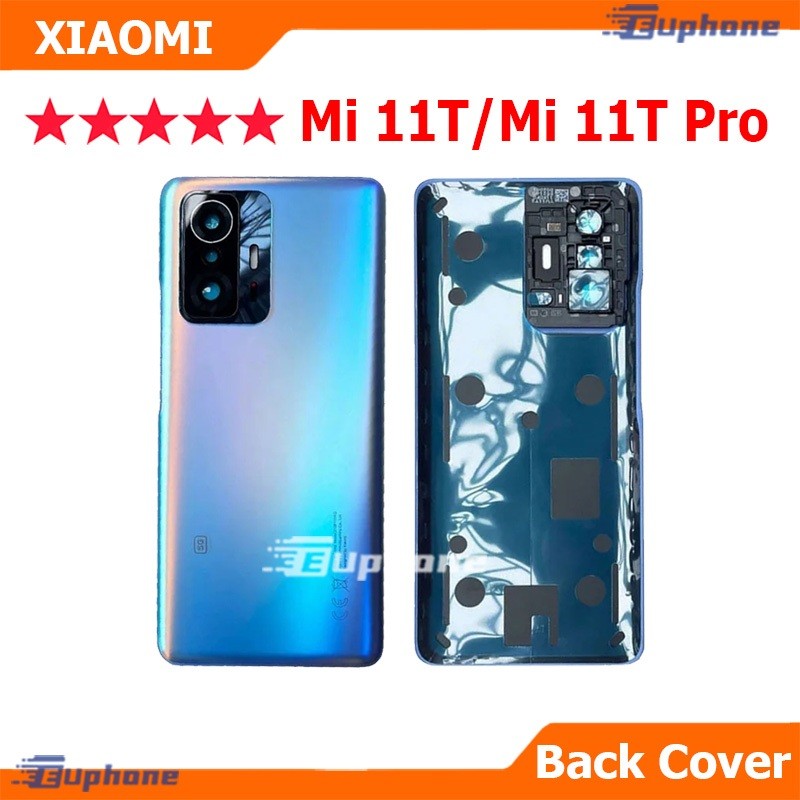 ใหม่ ฝาครอบแบตเตอรี่ด้านหลัง XIAOMI Mi11T/Mi11TPro battery back cover สําหรับ Mi 11T/Mi 11T Pro