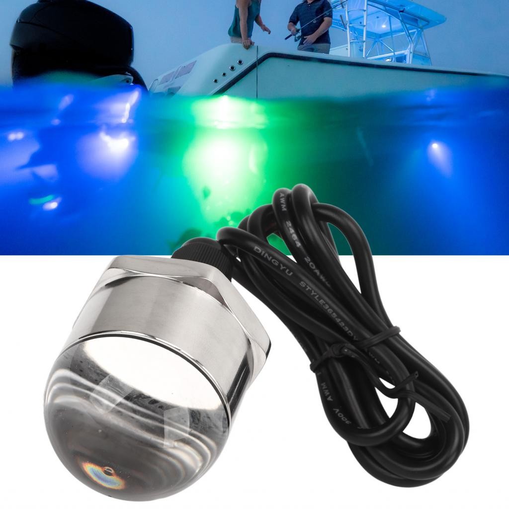 Shopp Boat ไฟ LED ใต้น้ํา 9 ความสว่างสูงมัลติฟังก์ชั่น Bright Conical Area Plug โคมไฟพื้นผิวประณีตสํ