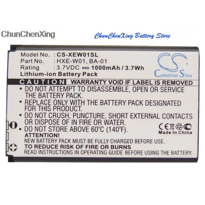 Cameron Sino 1000mAh แบตเตอรี่ HPE-W01 สําหรับ Adaptec BT74R,BT77, สําหรับ Altina บลูทูธ GPS Receive