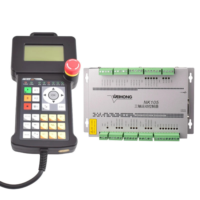 ลักษณะที่สง่างาม Wei Hong DSP Controller NK105G3 Cnc Controller 3 แกน Cnc Controller สําหรับเราเตอร์