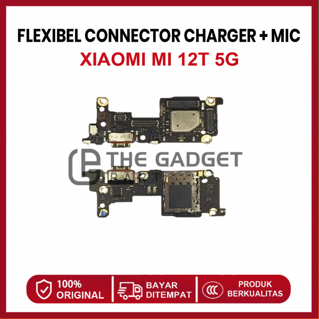 FLEXIBLE CONNECTOR CHARGER XIAOMI MI12T 5G MIC + IC + CONNECTOR SIM