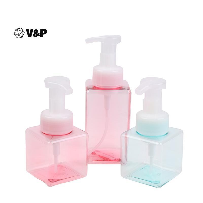 V & P สบู่ Despenser แบบพกพาโฟมปั๊มขวด 250/450/650ml ด้วยตนเองกดสบู่ Foaming Mousses Liquid เจลอาบน้ําห้องน้ํา Botling
