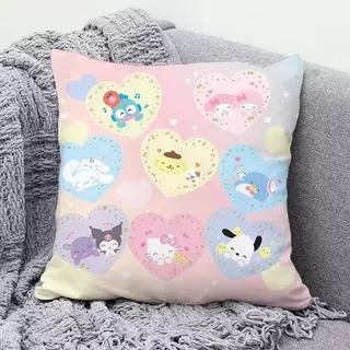 Kuromi Sanrio สาวน่ารักเบาะหมอนหอพักปลอกหมอนการ์ตูนห้องนอน Office B