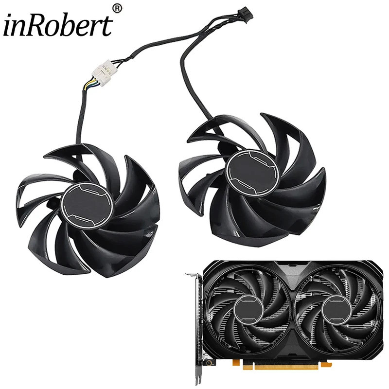 * เปลี่ยนพัดลมการ์ดวิดีโอสําหรับ MSI RTX 4060 Ti VENTUS 2X Balck 95 มม.PLD10010S12HH RTX4060Ti GPU พ
