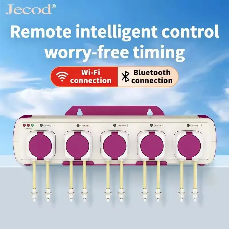 Jecod Jebao MD-4.5 WIFI/BT Dosing Pump ปั๊มหัวนมอัตโนมัติ Peristaltic Pump สําหรับ Marine Reef Aquar