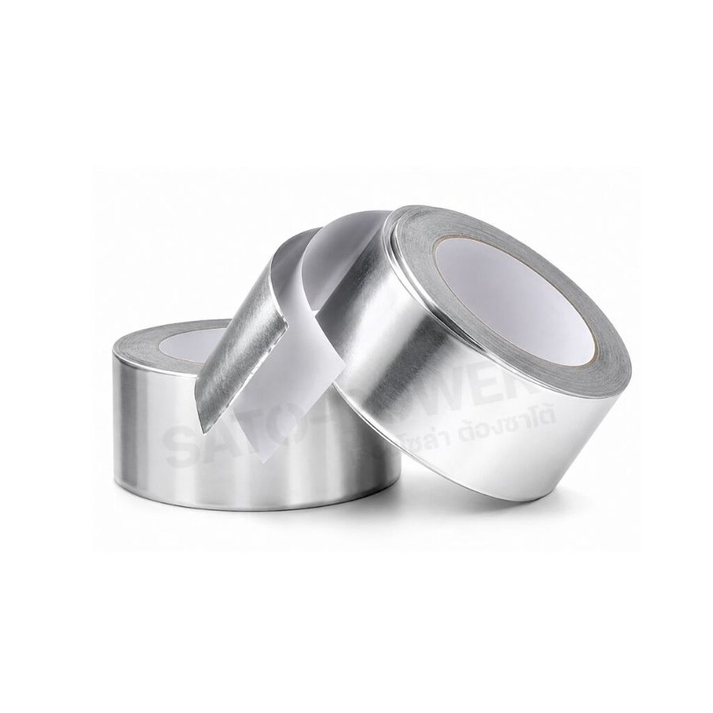 เทปอลูมิเนียม ทนความร้อน | ขนาด 10 - 50mm. | อลูมิเนียมฟอยล์ Aluminum Foil Tape