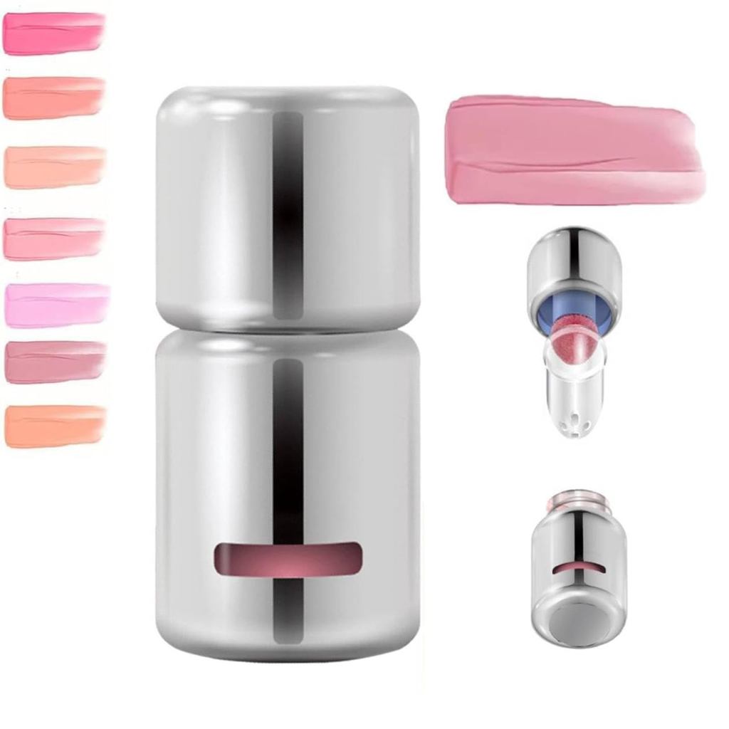 AZTK Liquid Blush, AZTK Colour Liquid Blush, Liquid Blush with Sponge Heads, Buildable for Cheeks wi