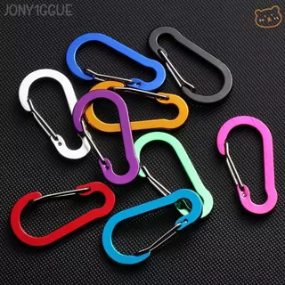 JONY1GGUE 5 ชิ้นล็อคหัวเข็มขัด Camping Climbing Carabiner กระเป๋าเป้สะพายหลังกลางแจ้ง Snap Clip