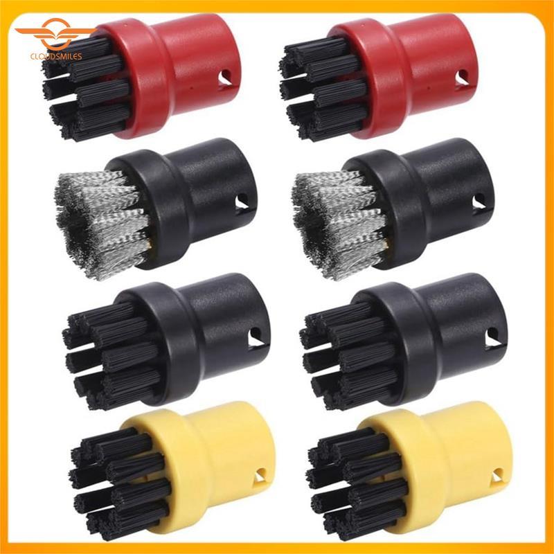 [CloudsMiles.th] 8PCS แปรงทําความสะอาดไอน้ําทรงกลมสําหรับKarcher SC1/SC2/CTK10/SC3/SC4/SC5/SC7 ชิ้นส