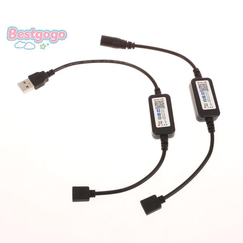 [Bestgogo-t] 1 ชุด RGB สีสัน LED Light Strip Connector สําหรับ APP ควบคุม DC USB 5V-24V เพลงเทปที่มี