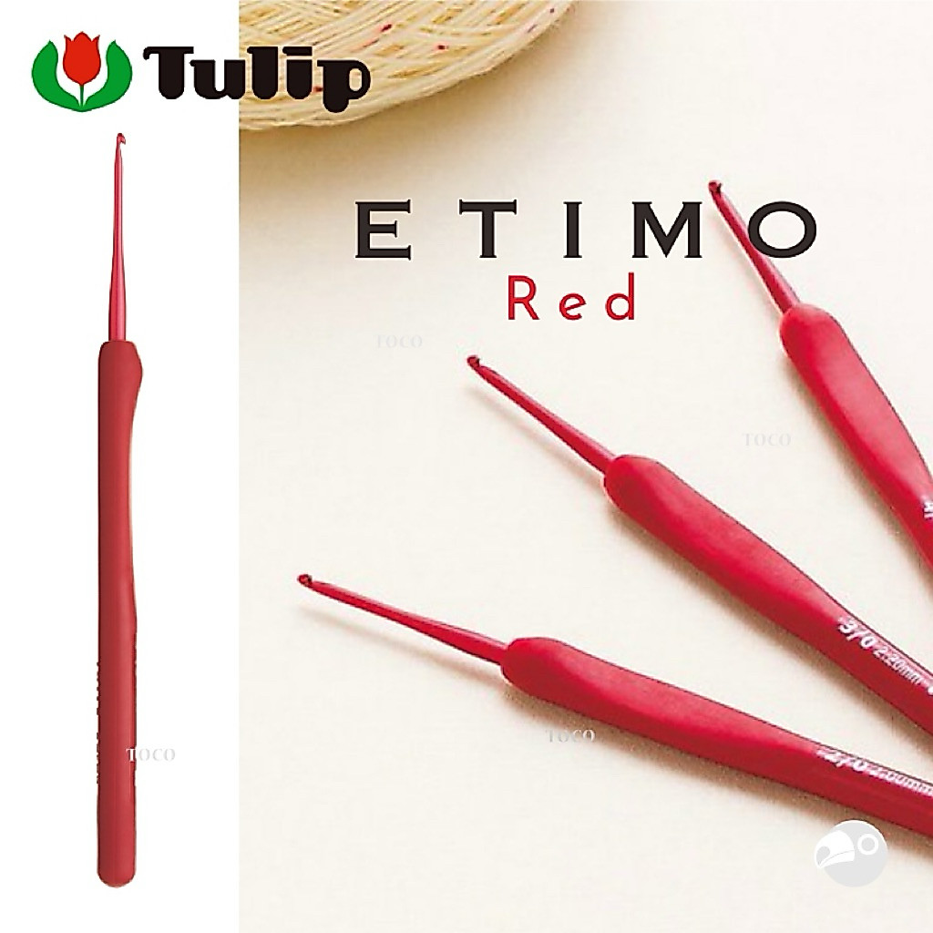 Tulip Etimo rose crochet hook เข็มโครเชต์ด้ามชมพูของแท้ ผลิตญี่ปุ่น