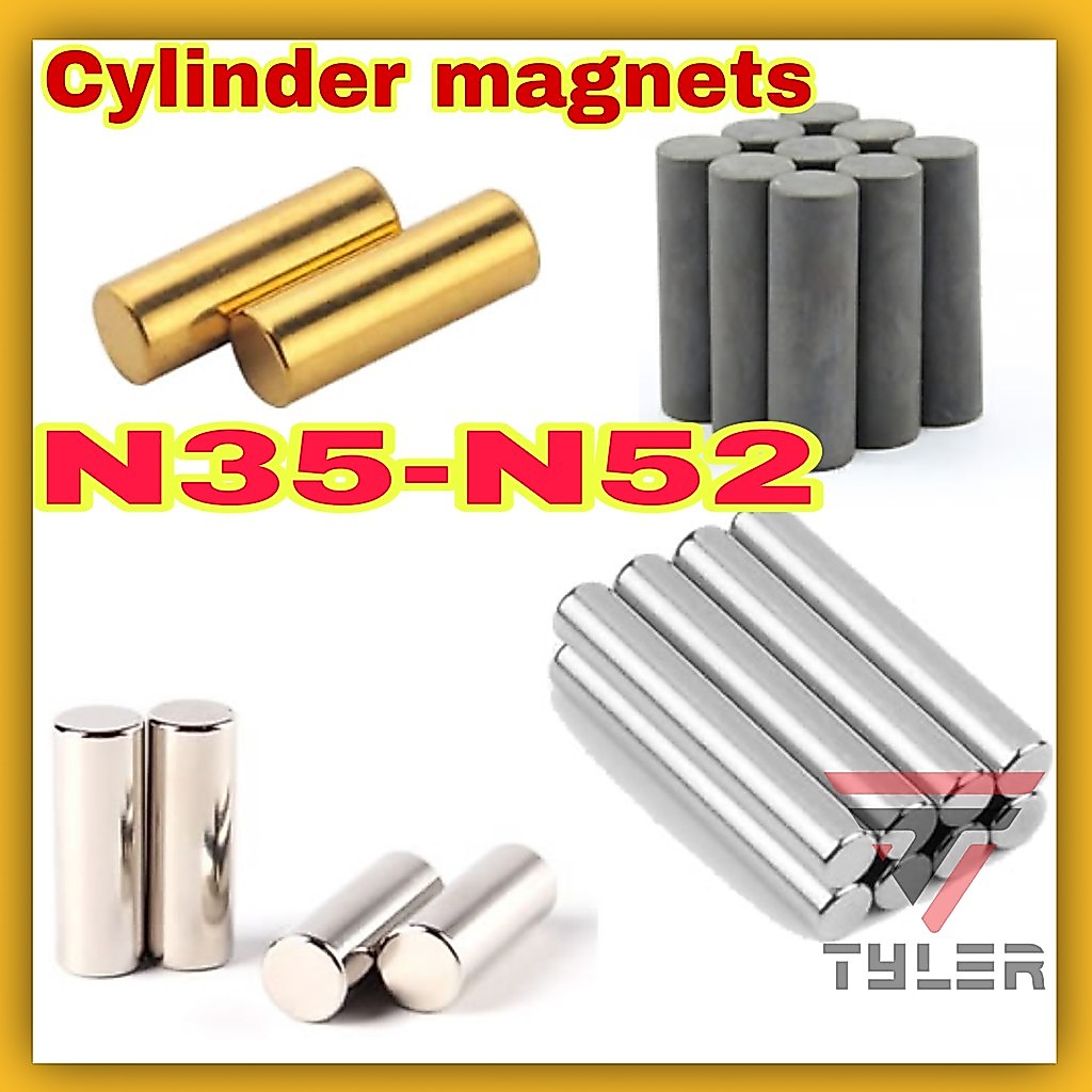 แม่เหล็กนีโอไดเมียมกระบอก N35 ถึง N52[MAGNETS