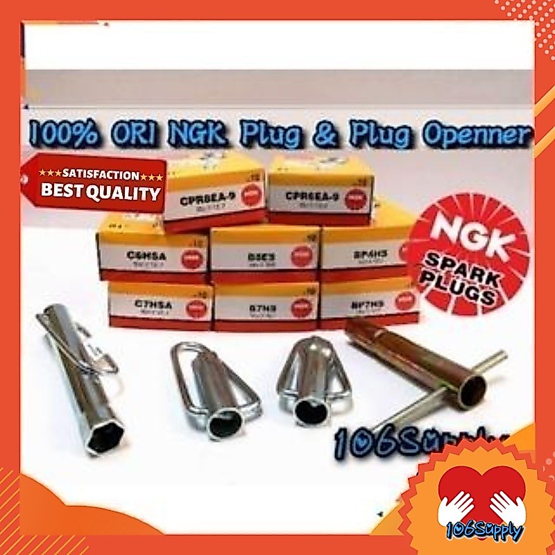 หัวเทียน NGK C6HSA/C7HSA/B8ES/B9ES/B7HS/BP7HS/BP4HS/CPR6EA-9/CPR8EA-9/BM6A/ที่เปิดปลั๊ก