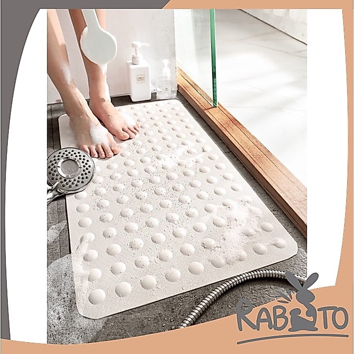 【RABITO คุณภาพดี】พรมห้องน้ำ พรมยาง พรมกันลื่น มีหลายสี พรมเช็ดเท้า พรม พรมปูพื้น ขนาด 40*70CM สินค้าขายดี  MB203