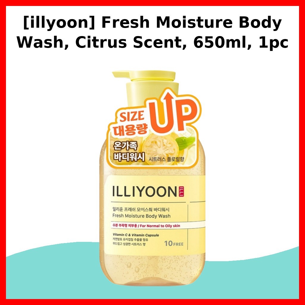 [illyoon] Fresh Moisture Body Wash กลิ่นซิตรัส 650ml, 1pc / Korean Body Wash / กลิ่นซิตรัส by SeoulR