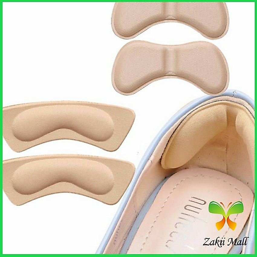 Zakii Mall แผ่นกันกัด  แผ่นกันรองเท้ากัด เนื้อนิ่ม ช่วยแก้รองเท้าหลวม 1 แพค ต่อ คู่  Sponge heel pad