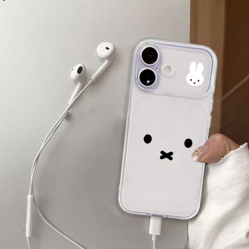 กระต่ายน้อย For iPhone เคสไอโฟน 11 12 เปลือกที่เรียบง่าย 13 14 15 16 17 PLUS B4PRO MAX X XS MAX XR 7/8PLUS