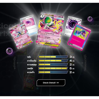 Pokemon TCG - วิวัฒนาการเมก้า แท็กติกเด็ค (MAT) - Tactics Deck Starter Deck เด็คพร้อมเล่น การ์ดเกมโปเกมอน ภาษาไทย ลิข...