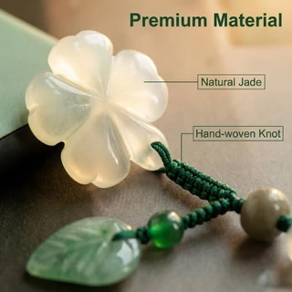 จี้หยกเทียม ธรรมชาติ พร้อมน้ําแข็ง ชื้น และใส สําหรับห้อยกระเป๋า